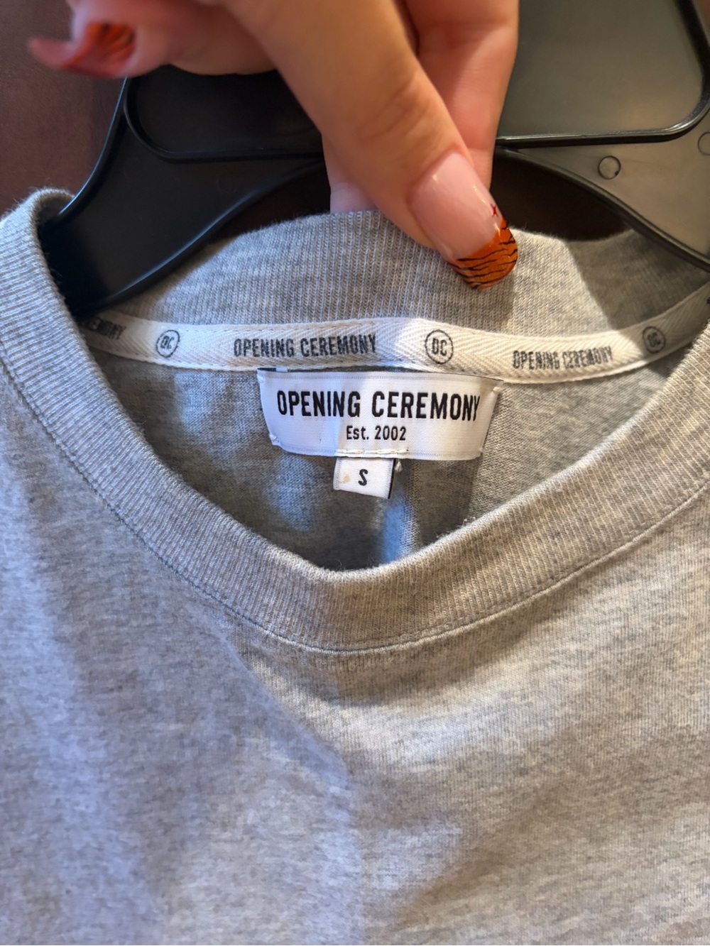 Opening Ceremony Light Gray Crop top